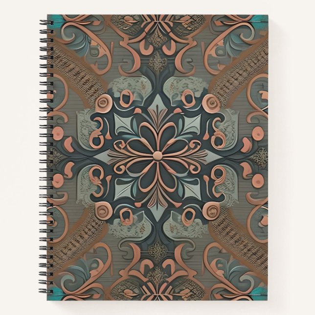 Cuaderno Homely cottage pattern (Anverso)