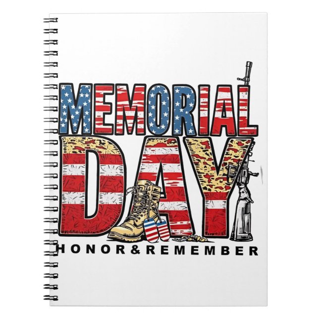Cuaderno Homenaje en el Día Conmemorativo y Recuerde la Ban (Frente)