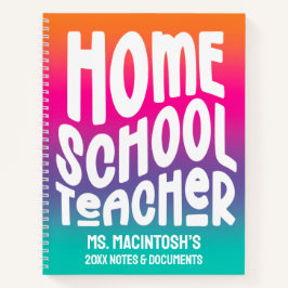 Cuaderno Homeschool Teacher Colorful Ombre