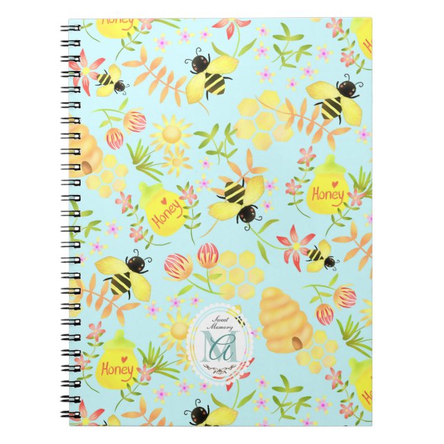 Cuaderno Honey Bee Blue (Frente)