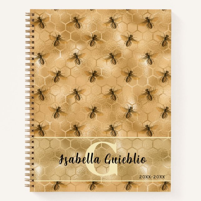 Cuaderno Honey Bee Golden (Anverso)