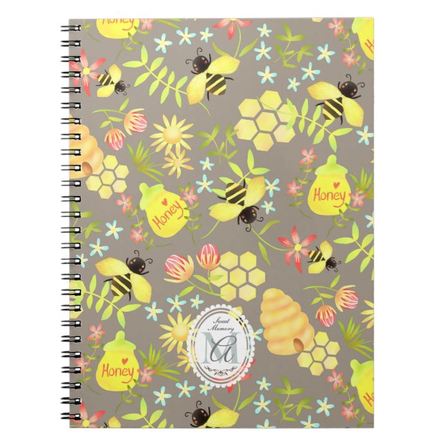 Cuaderno Honey Bee Gray (Frente)