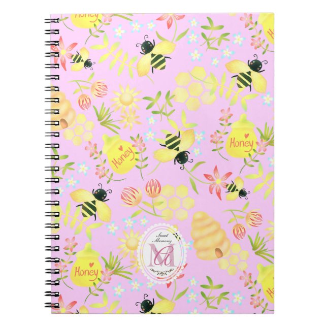 Cuaderno Honey Bee Rosa (Frente)
