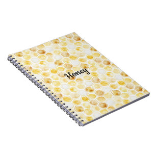 Cuaderno Honeycomb amarillo dorado