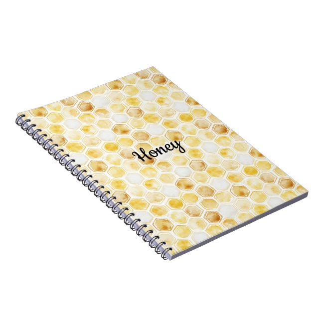 Cuaderno Honeycomb amarillo dorado (Lado Derecho)