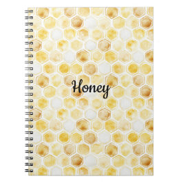 Cuaderno Honeycomb amarillo dorado