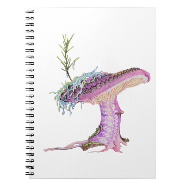Cuaderno Hongo de Acuarela Caprichoso (Frente)