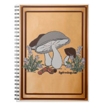 cuaderno hongo oruga figdewdrops