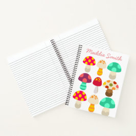 Cuaderno Hongos coloridos y bonitos