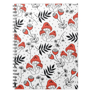 Cuaderno Hongos hongos en hongos: Arte de la Línea de la Na