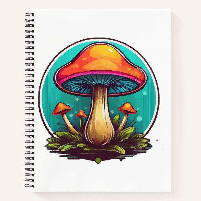 Cuaderno Hongos Mágicos Coloreados (Anverso)