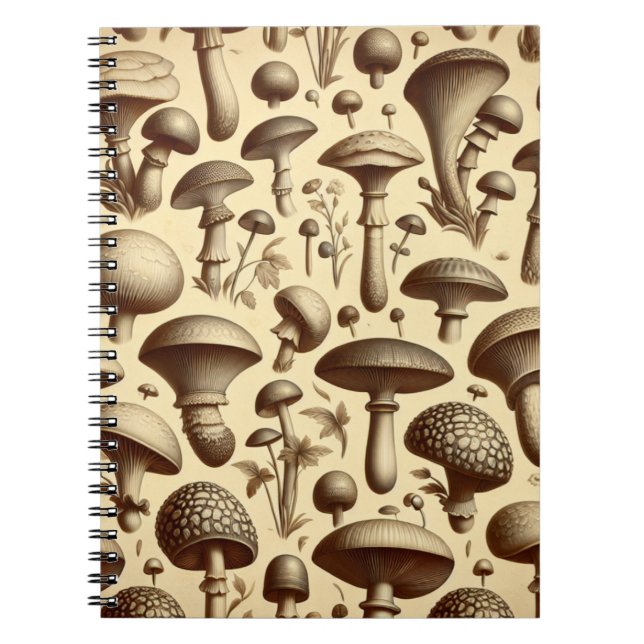 Cuaderno Hongos monocromáticos (Frente)