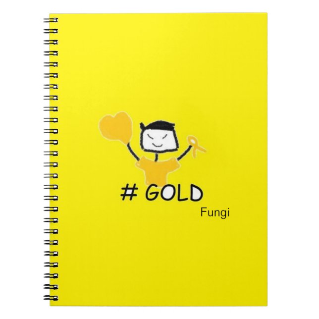Cuaderno Hongos #Oro (Frente)