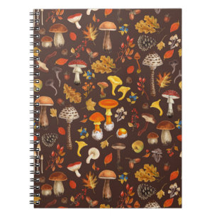 Cuaderno Hongos silvestres en marrón