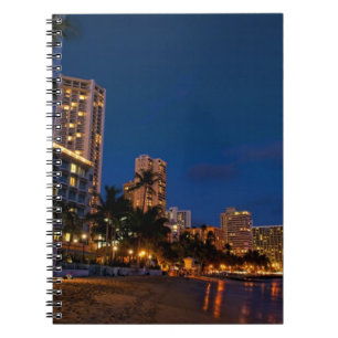 Cuaderno Honolulu, Oahu, Hawaii. Exposición nocturna de