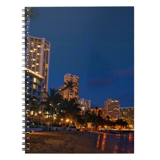Cuaderno Honolulu, Oahu, Hawaii. Exposición nocturna de (Frente)