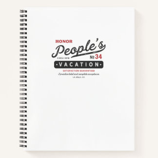 Cuaderno Honor a las vacaciones de la gente