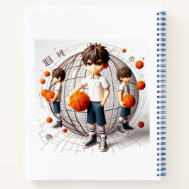 Cuaderno Hoops & Dreams - Bloc de baloncesto 3D Anime
