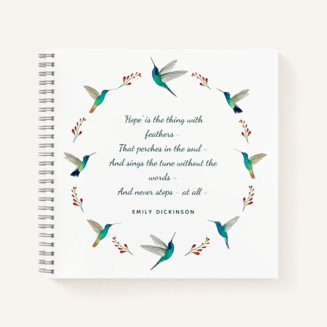 Cuaderno Hope Hummingbird Journal (Anverso)