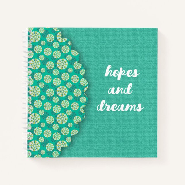 Cuaderno Hopes and Dreams Boho Mint (Anverso)