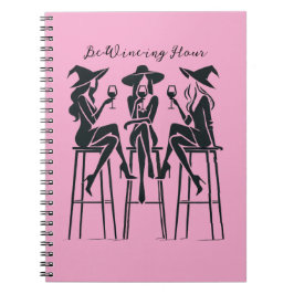 Cuaderno Hora de Be-Wine, Noche de Vino Elegante De Testigo