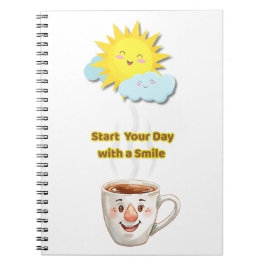 Cuaderno Hora del Café – Taza Sonriente Adorable
