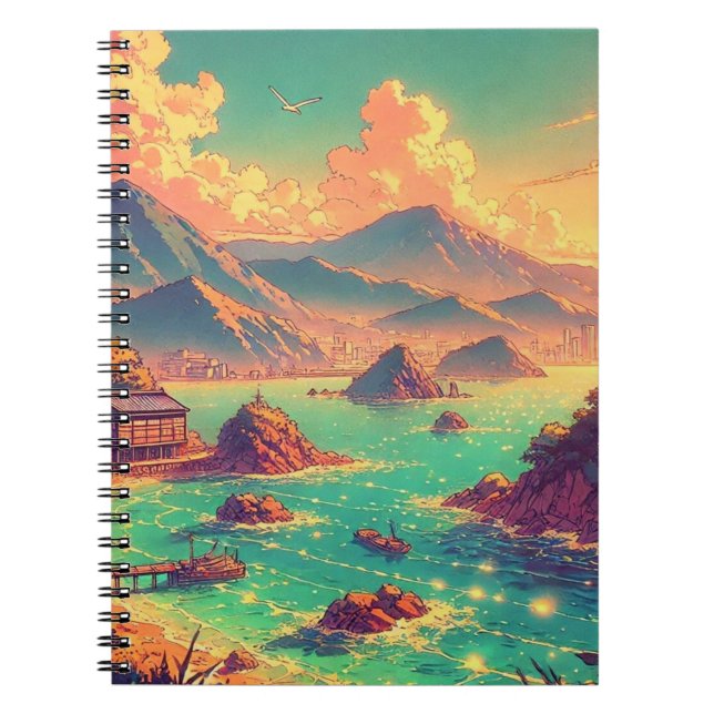 Cuaderno Hora Dorada junto a la Bahía (Frente)