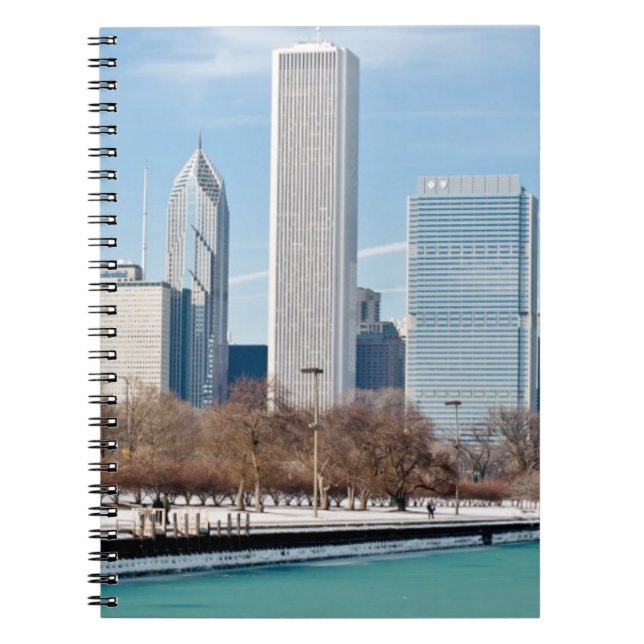 Cuaderno Horizonte de Chicago a través del lago Michigan (Frente)