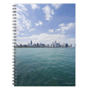 Cuaderno Horizonte de Chicago del lago Michigan, Illinois,