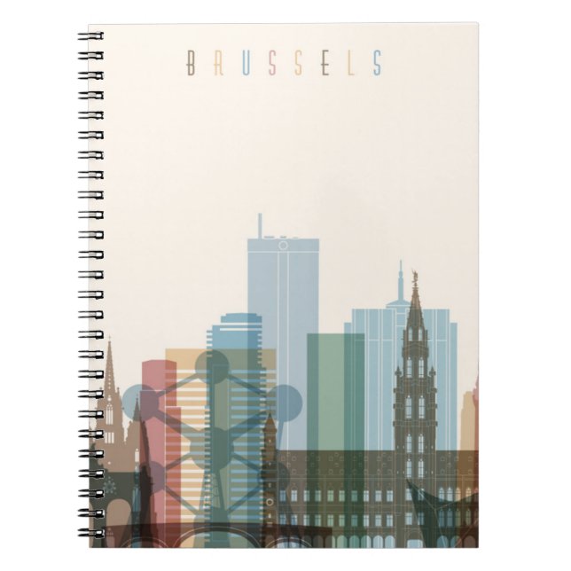 Cuaderno Horizonte de la ciudad de Bruselas, Bélgica el | (Frente)