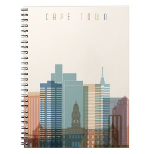 Cuaderno Horizonte de la ciudad de Cape Town, África el  