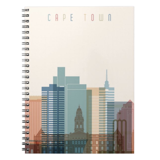 Cuaderno Horizonte de la ciudad de Cape Town, África el | (Frente)