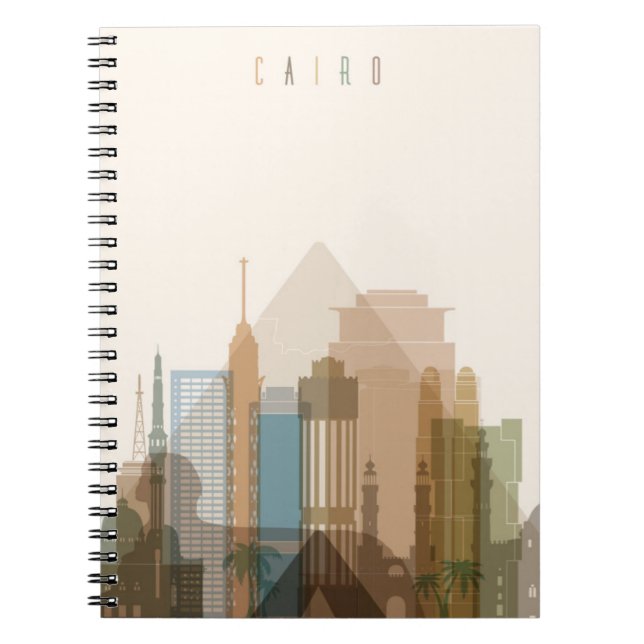 Cuaderno Horizonte de la ciudad de El Cairo, Egipto el | (Frente)