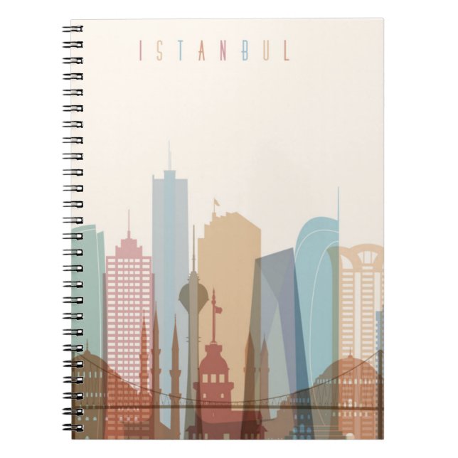 Cuaderno Horizonte de la ciudad de Estambul, Turquía el | (Frente)