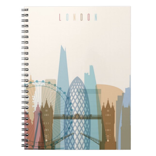 Cuaderno Horizonte de la ciudad de Londres, Inglaterra el | (Frente)
