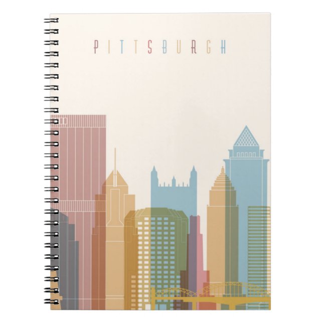 Cuaderno Horizonte de la ciudad de Pittsburgh, Pennsylvania (Frente)