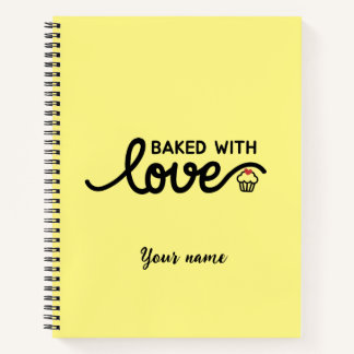 Cuaderno Horneado con amor gracioso