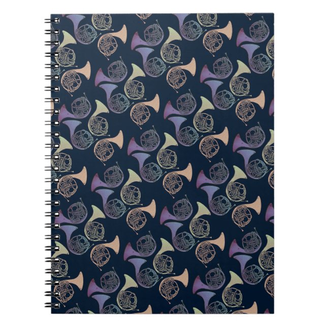 Cuaderno Hornos franceses Arte adorables diseños de cuernos (Frente)