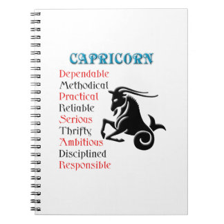 Cuaderno Horoscopio de Capricornio Rótulo Zodiaco