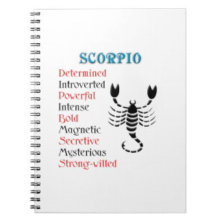 Cuaderno Horóscopo Escorpio Rótulo Zodiaco