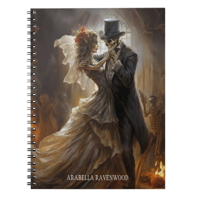 Cuaderno Horror de Halloween de Novia Gótica (Frente)