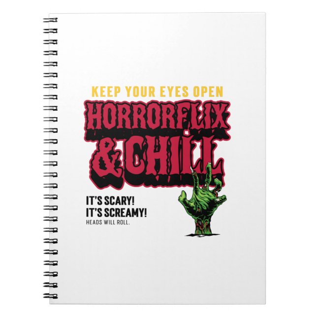 Cuaderno Horrorflix Y Chill (Frente)