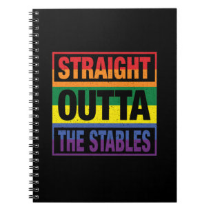 Cuaderno Horse Art Directamente Fuera De Los establos