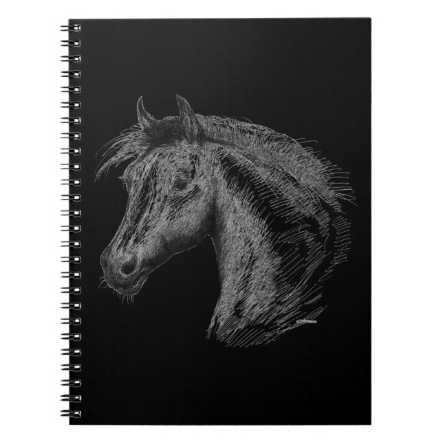 Cuaderno Horse:  Black (Frente)