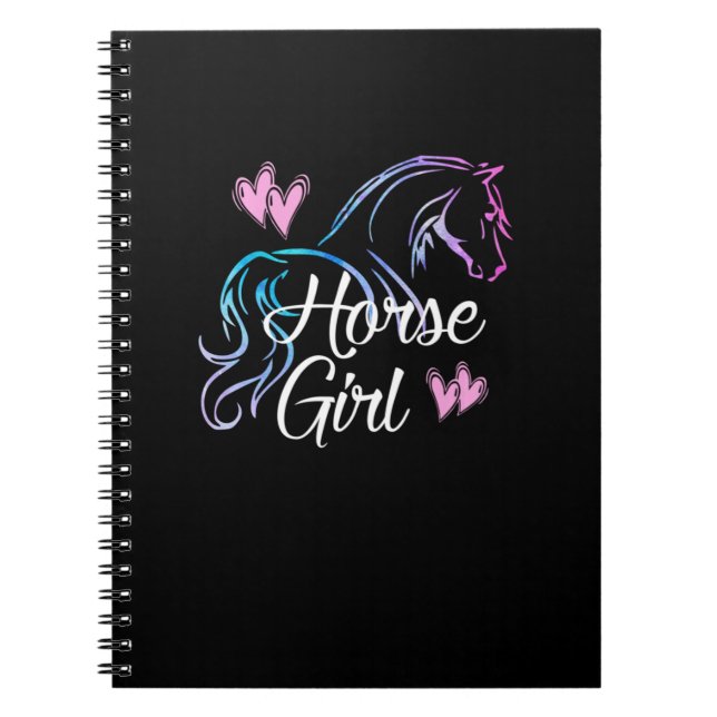 Cuaderno HORSE CHICA Amo jinete jinete jinete jinete (Frente)