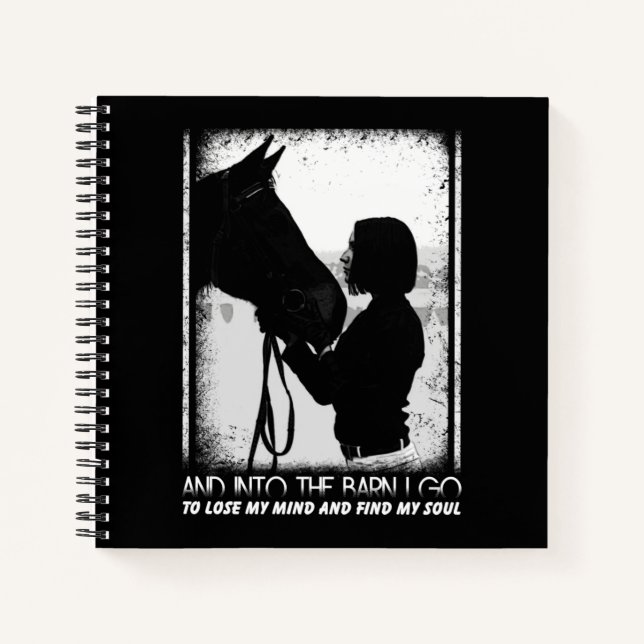 Cuaderno Horse Lover | Caballo y Chica (Anverso)