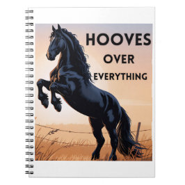Cuaderno Horse Lovers Notebook  - Hooves Over Everything