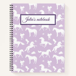 Cuaderno Horseriding Custom Name Equestrian Gift