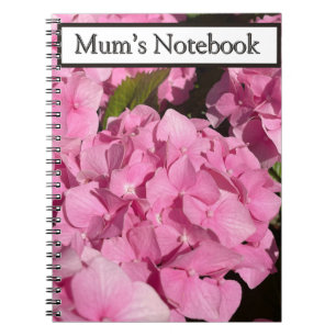 Cuaderno Hortensia Rosa