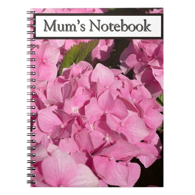 Cuaderno Hortensia Rosa (Frente)